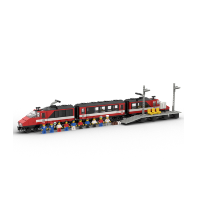 LEGO® 12V Vintage Zug – 7745 Passagier Schnellzug | City