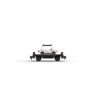 LEGO® 12V Vintage Zug – 7839 Auto Transport Bahnsteig | City