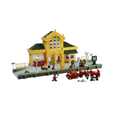 LEGO® 9V Vintage Zug – 4554 ikonischer Hauptbahnhof | City