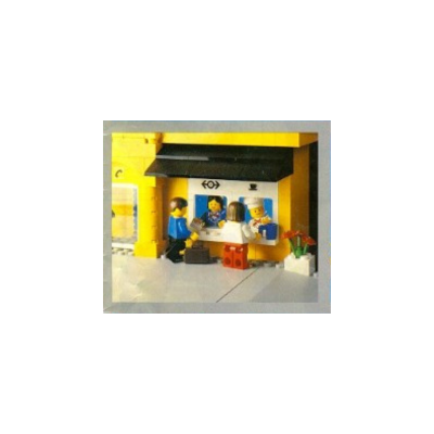 LEGO® 9V Vintage Zug – 4554 ikonischer Hauptbahnhof | City