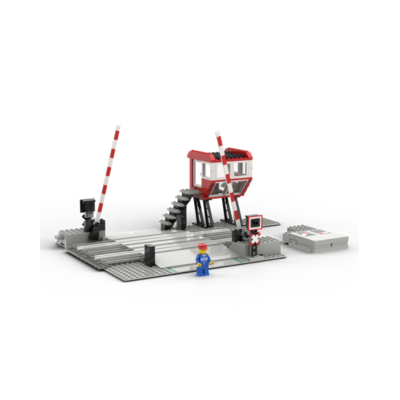 LEGO® 12V Vintage Zug – 7866 Steuerbarere Bahnübergang | City