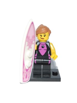 Lego Sammelfigur: Surfer Mädchen (Minifigurenserie 4)