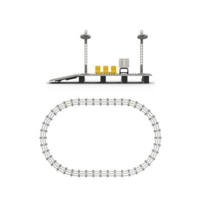 LEGO® 12V Vintage Zug – 7745 Passagier Schnellzug | City